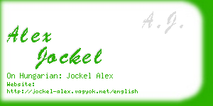 alex jockel business card